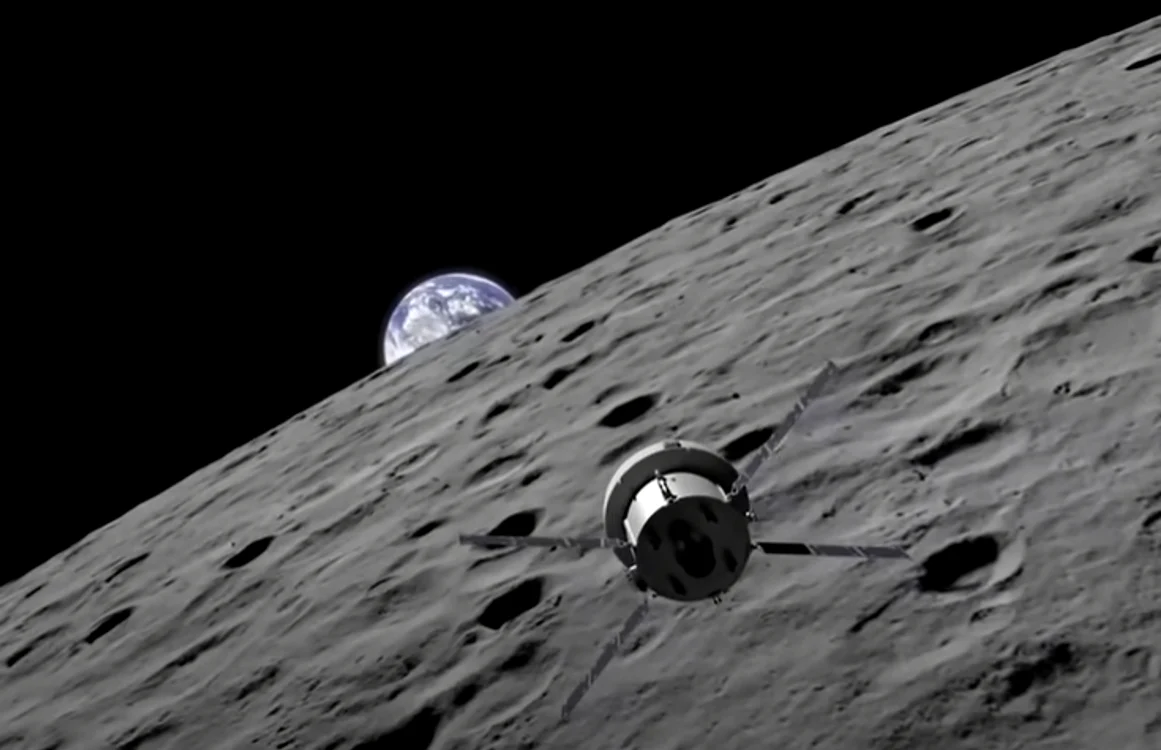 Capsula Orion spre Lună - simulare video