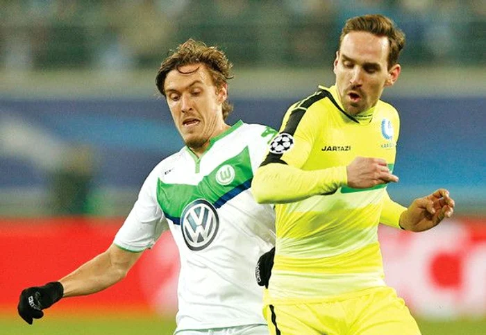 Gent şi Wolfsburg se vor bate marţi seară pe calificare şi pe milioanele din Liga CampionilorFoto: AP