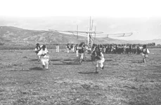 Scenă din filmul „Aurel Vlaicu”, regizor Mircea Drăgan
