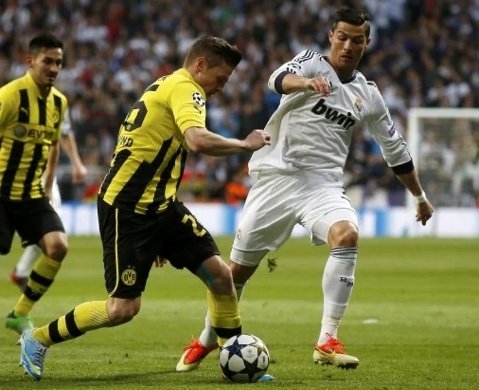 Cristiano Ronaldo nu a fost în formă în returul dintre Real Madrid şi Borussia Dortmund FOTO Reuters