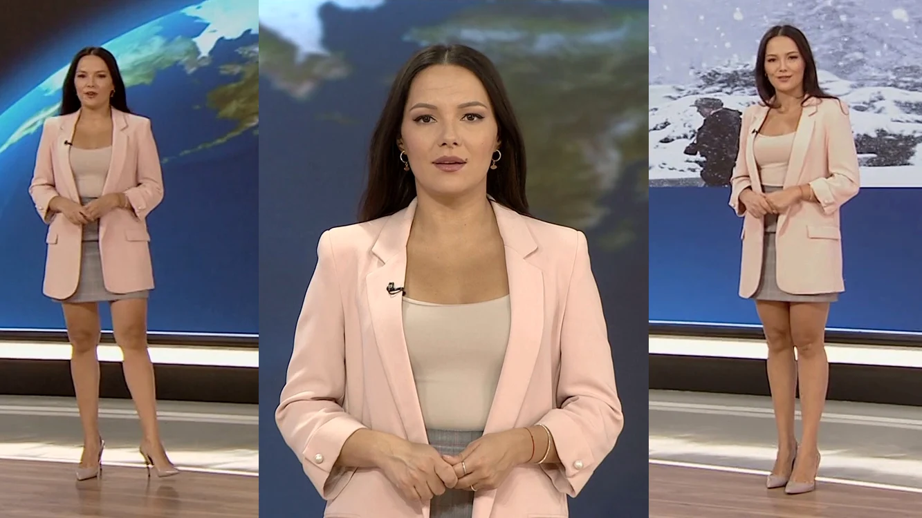
    Ioana Scărlătescu, pe vremea când prezenta Meteo la TVR1  