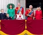 Kate, William, Charlotte, George și Louis, la Trooping the Colour, alături de Charles și Camilla