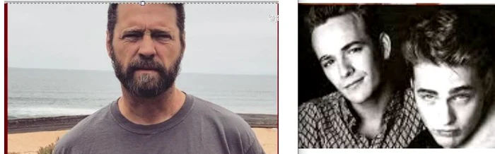 În stânga, Jason, azi, plin de riduri, în dreapta, n rolul lui Brandon, alături de Luke PerryFoto: Instagram