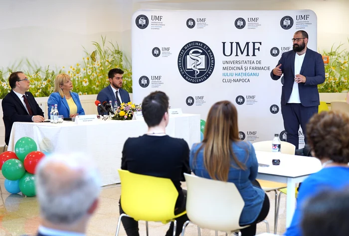 Cunoscutul chef Adrian Hădean a participat la inaugurare. FOTO: UMF