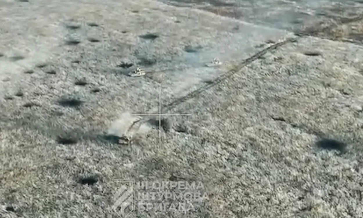 Rușii au pierdut mai multe vehicule militare în Harkov FOTO Captură video