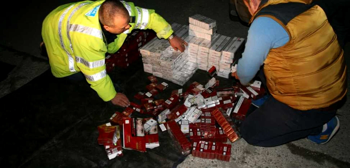 Ţigările au fost confiscate FOTO STPF Mehedinţi