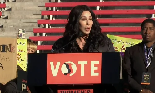 Cher la protestul din Las Vegas jpeg