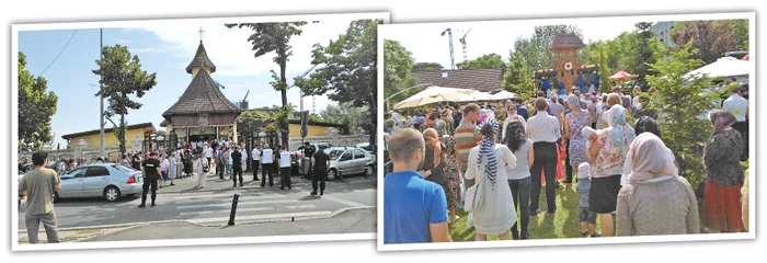 Credincioşii s-au strâns încă de dimineaţă la Paraclisul Catedralei Mântuirii Neamurilor