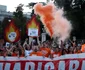 Imagini de la protestul din Madrid.