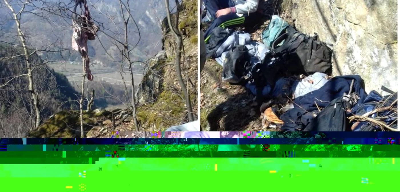 Echipamente montane abandonate în Munţii Căpăţânii - Vâlcea Foto Adevărul - credit Salvamont