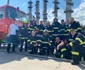 Imagini cu pompierii care au stins incendiul de la Petromidia foto isu