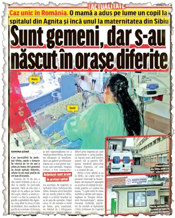 2012: Janina Ciorogar,  alături de micuţii ei,  când aveau doar  câteva luni