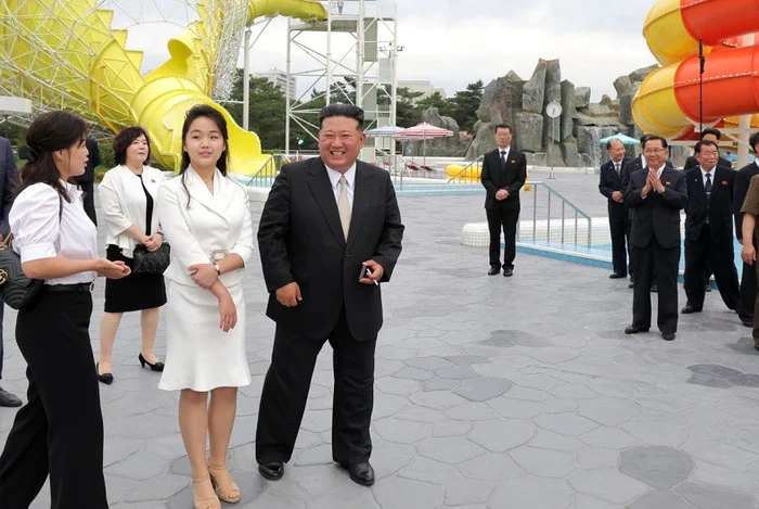 Kim Jong și fiica sa FOTO: X