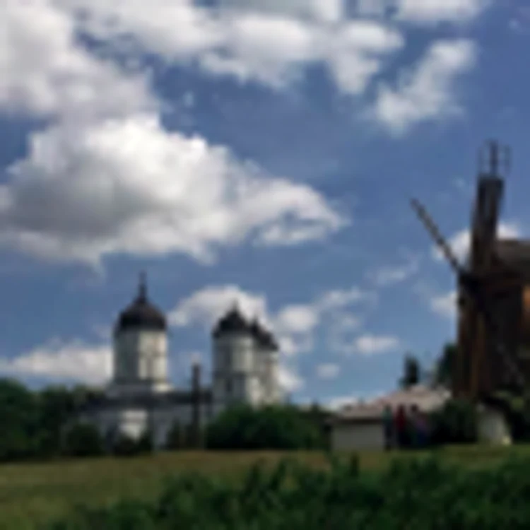 Mănăstirea Celic Dere şi moara de vânt Dobrogea Sursa Facebook Maria Moise
