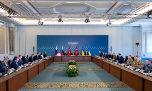 Delegația rusă și ucraineană s au întâlnit pentru a doua oară la Istanbul FOTO EPA EFE jpg