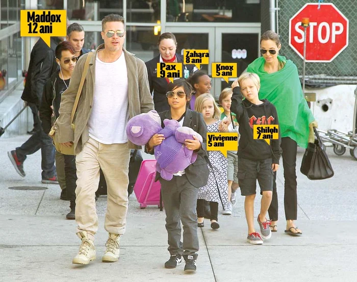 Angelina, Brad şi copiii lor (foto: hepta)