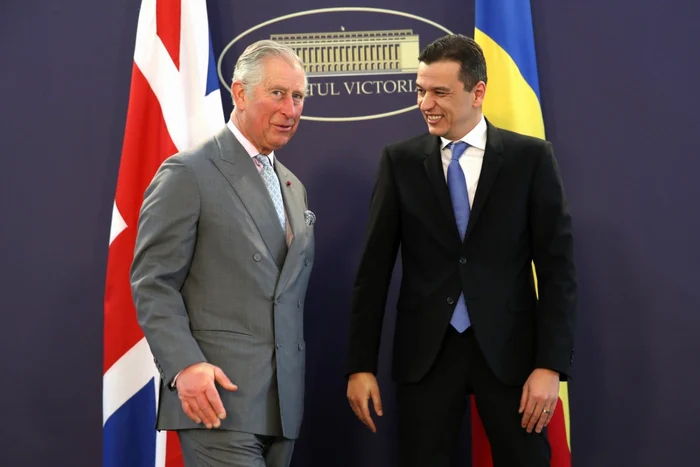 Prinţul Charles şi premierul Sorin Grindeanu. FOTO Guliver / Getty Images / Chris Jackson