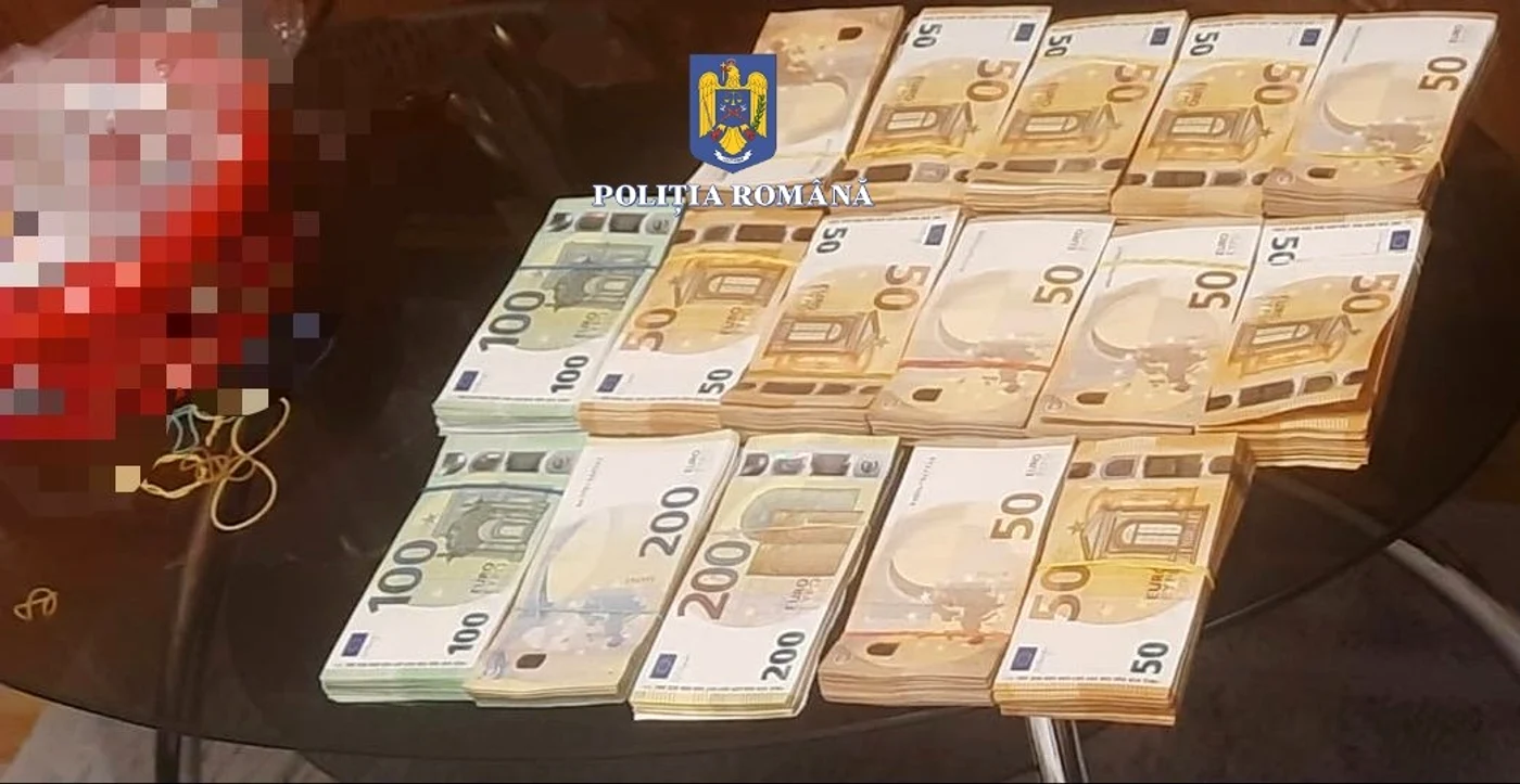 Sechestru pus pe mari sume de bani SURSA FOTO IPJ Suceava