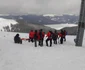 Imagini de la exerciţiul de salvare de pe pârtiile de la Transalpina Vidra - Voineasa din judeţul Vâlcea Foto ISU Vâlcea