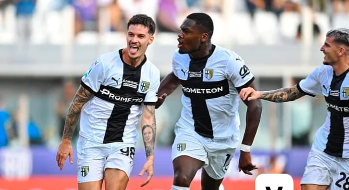 Dennis Man, la al doilea gol în acest sezon pentru Parma. Foto Facebook