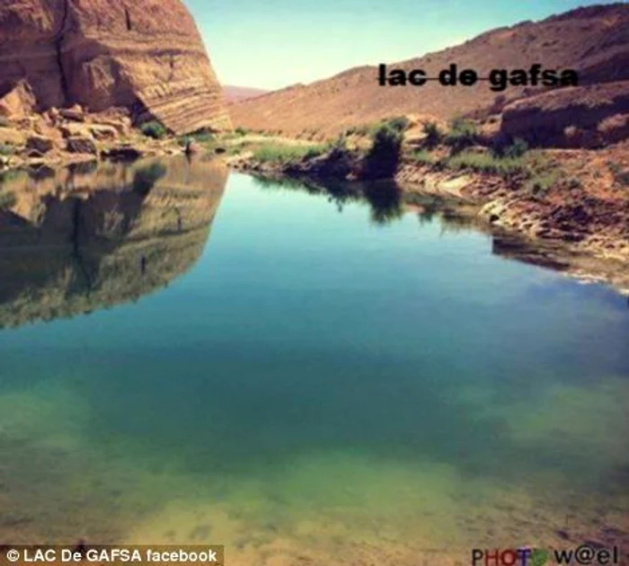 
    Locul unde tinerii din Gafsa se adună mai nou pentru a înotaFoto Facebook  