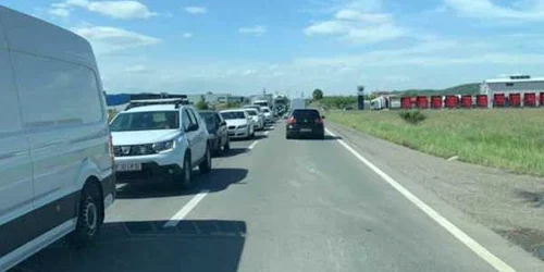 Accident rutier în zona Fabricii Faurecia - de la Tălmaciu - Sibiu - Victima de 72 de ani a traversat strada neregulamentar Foto turnusfatului ro