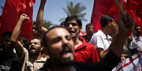 protest palestinieni fata de rluarea negocierilor de pace REUTERS