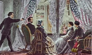 lincoln assassination slide c1900 png