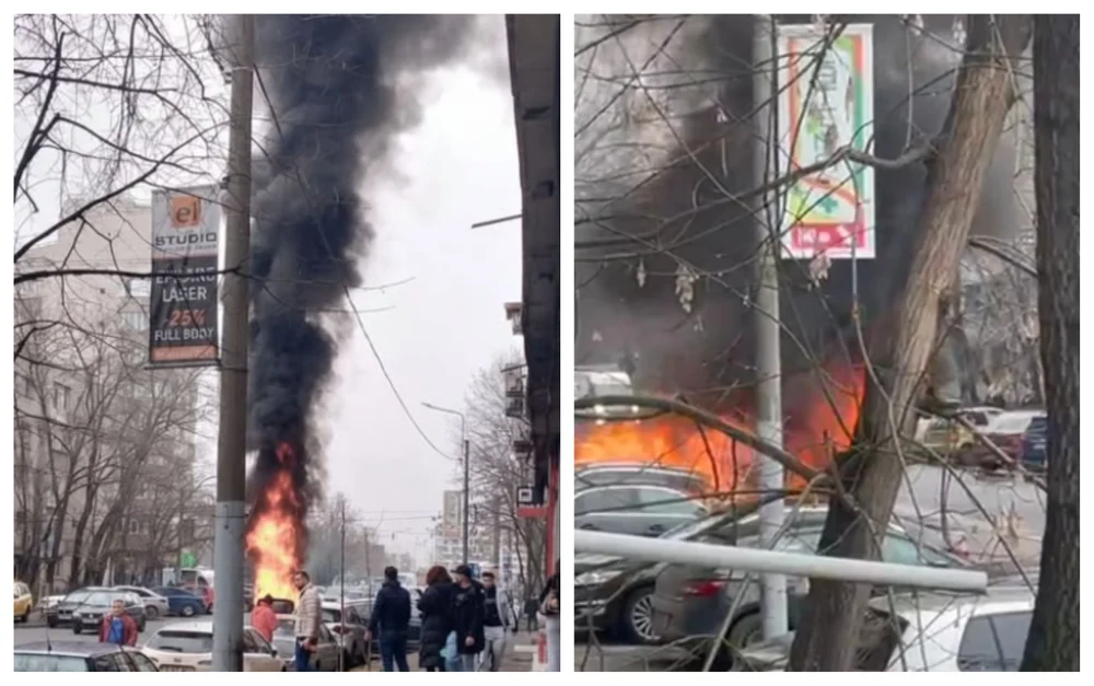 Mașini în flăcări, în Sectorul 6 din București: o persoană a murit, iar alta este rănită