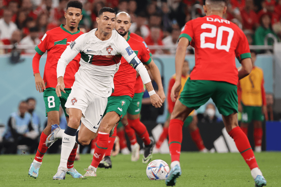 Maroc - Portugalia. Performanță istorică pentru africani. Ronaldo pleacă acasă în lacrimi 