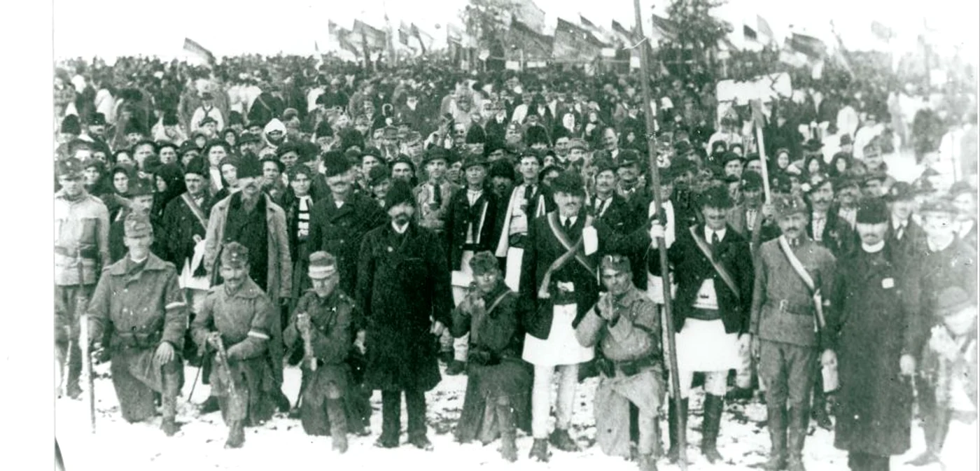 Participanți la Marea Unire de la Alba Iulia FOTO Muzeul Unirii