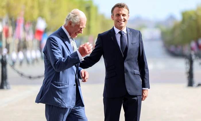 Regele Charles și Emmanuel Macron profimedia 0806969675 jpg