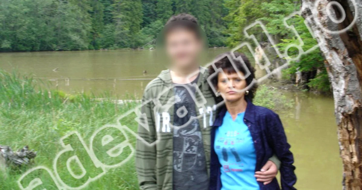Silviu Cătălin, alături de mama lui, Luminiţa