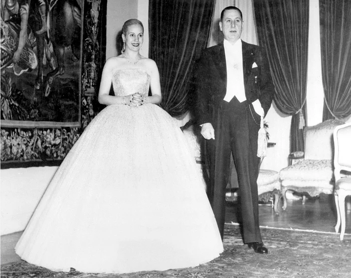 Evita Perón si Juan Domingo Perón png