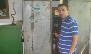 Alin Moldoveanu, la sala in care a inceput tirul jpeg