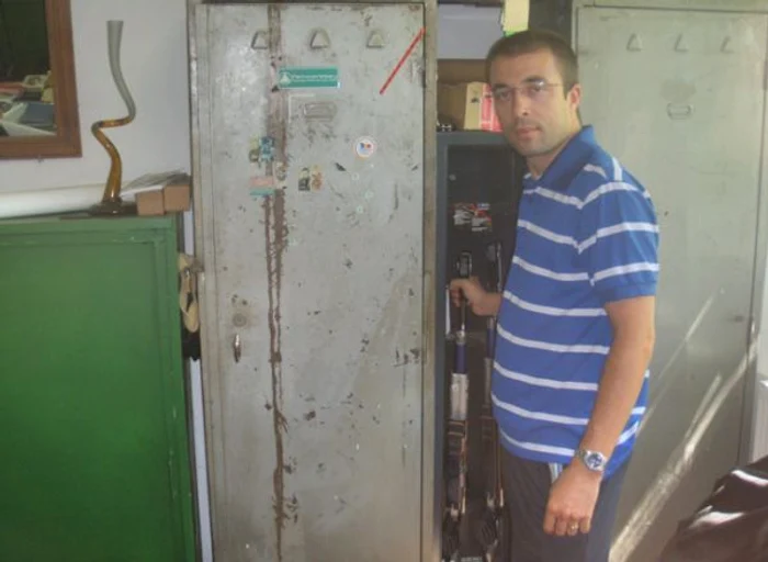 Alin Moldoveanu, la sala in care a inceput tirul