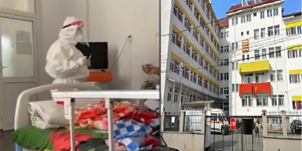 Scandal la Spitalul Suport Covid - Horezu din Vâlcea după ce o familie infectată cu virusul SARS - CoV2 a fost internată în această unitate Foto colaj