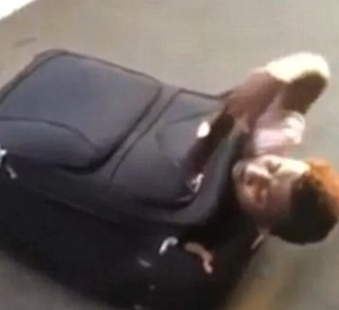 
    Imigrantul din valizăFoto: captură video  