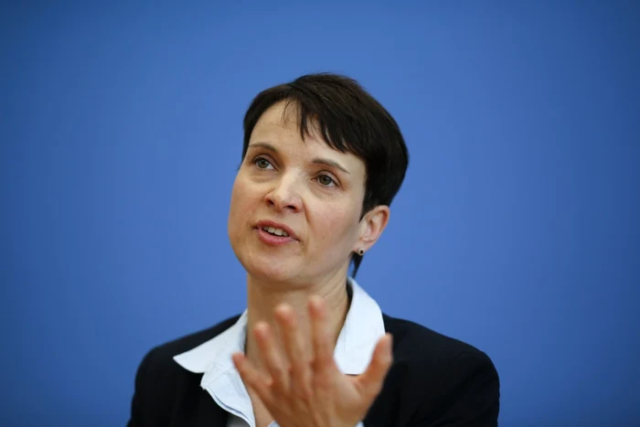 Frauke Petry, copreşedinte al formaţiunii Alternativa pentru Germania Foto: AP