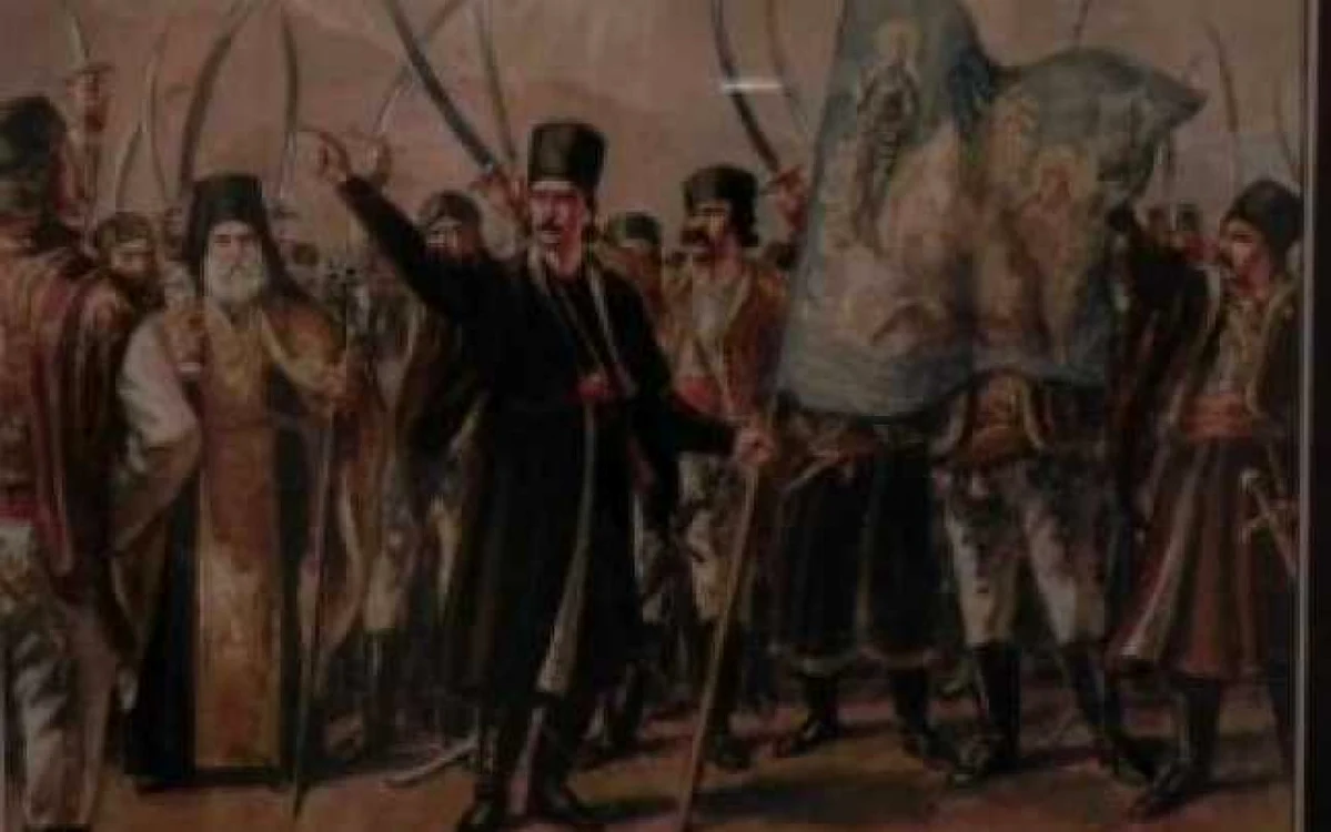 Steagul lui Tudor Vladimirescu a intrat în patrimoniul naţional în 1882 Sursa wikipedia.org