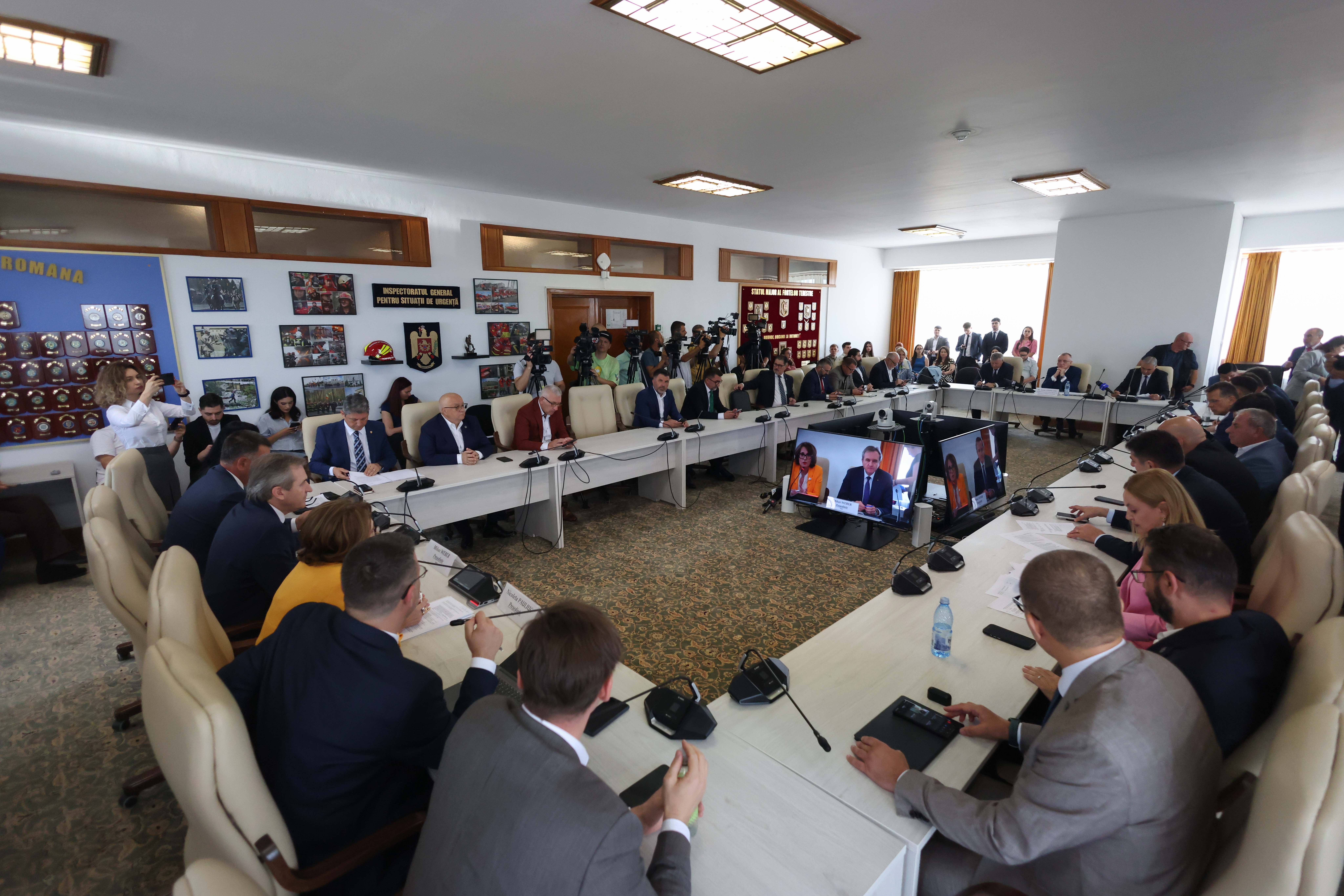 Audierea în comisiile de specialitate a miniștrilor desemnați pentru a face parte din guvernul condus de Adrian Veștea, la Palatul Parlamentului din București, 22 iunie 2026. Inquam Photos / George Călin