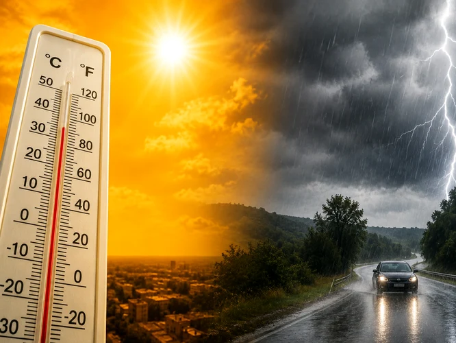 Meteo - vremea - furtuna si canicula