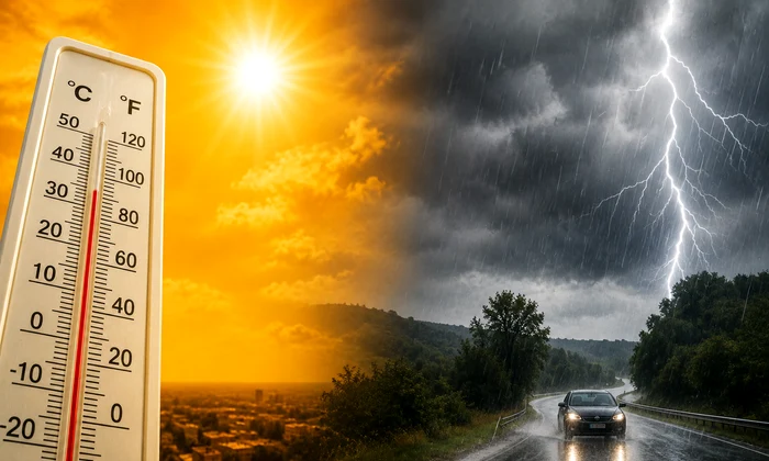 Meteo - vremea - furtuna si canicula