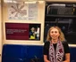 Violeta Beclea, în metrou  Foto Facebook jpg