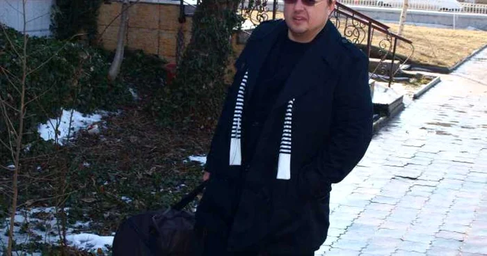 George Bosânceanu în faţa sediului IPJ Constanţa