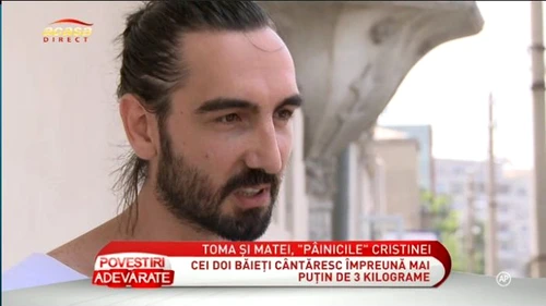 Gabriel Bălan, soţul Cristinei, este un tătic extrem de fericit (captură: ACASĂ TV)