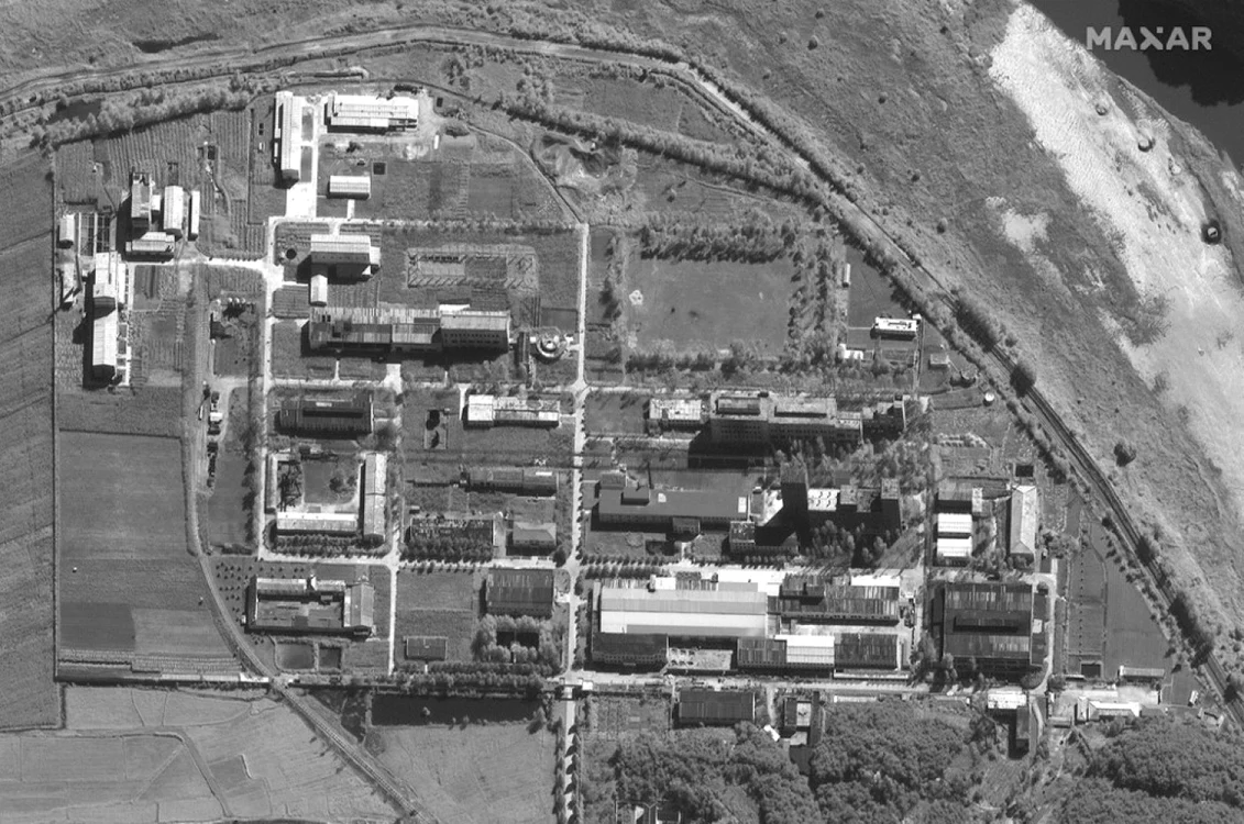 Complexul nuclear de la Yongbyon, Coreea de Nord, fotografiat la 14 septembrie 2021 Foto Maxar Technologies / AFP