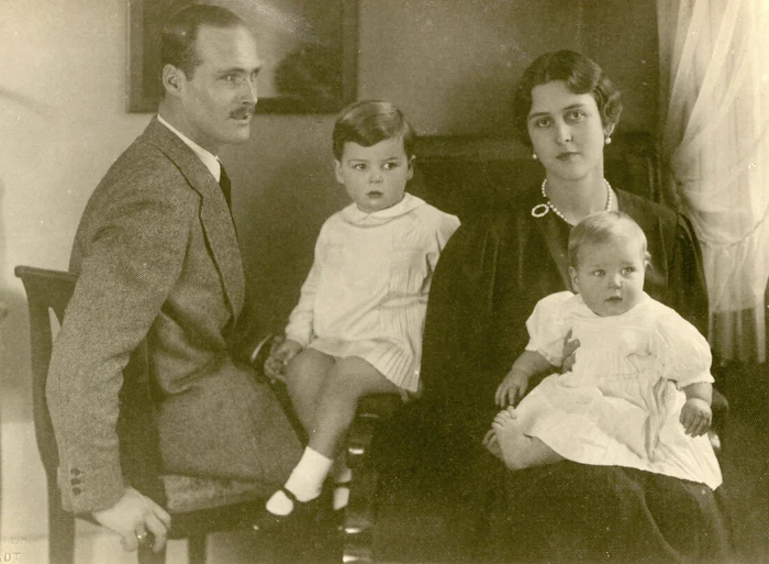 Sora Prințului Philip, Prințesa Cecilie, cu soțul ei și doi dintre copii. FOTO: Profimedia