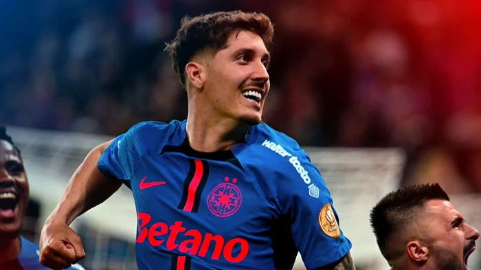 David Miculescu a adus victoria contra clujenilor. Foto Facebook FCSB