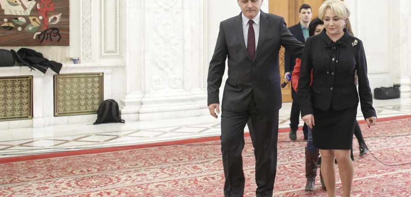 Liderul PSD, Liviu Dragnea şi premierul desemnat, Viorica Dăncilă, la Cotroceni